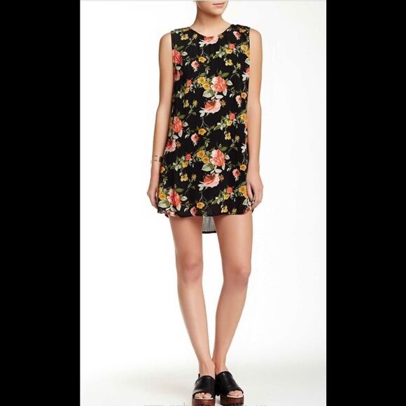 Floral open back sheath dress. NWOT - Picture 2 of 6